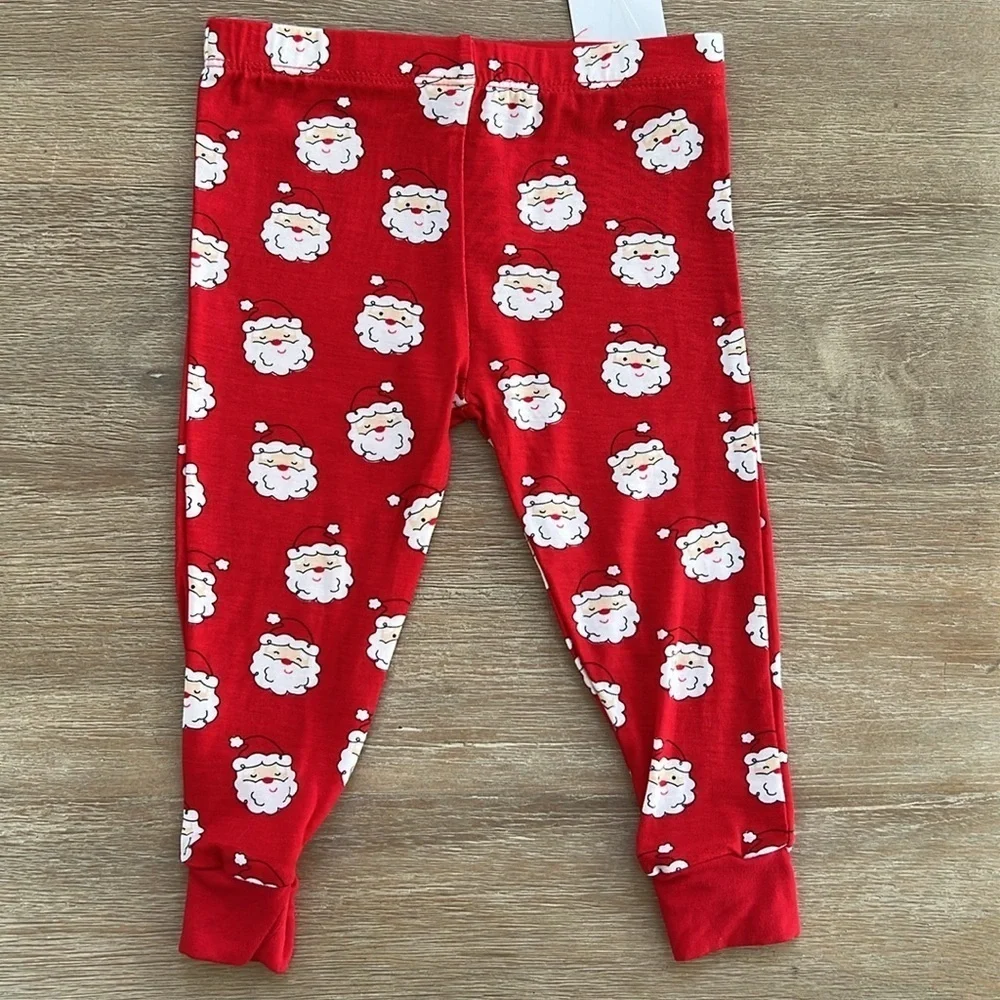 🎄Little Me Toddler Boy Bamboo Christmas Santa Pajama Set 12 months